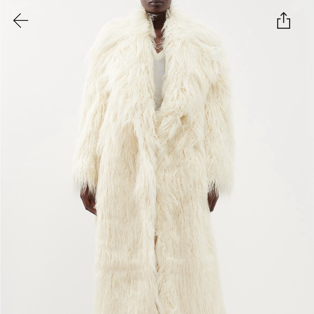 The Frankie shop faux fur coat sz xs/s